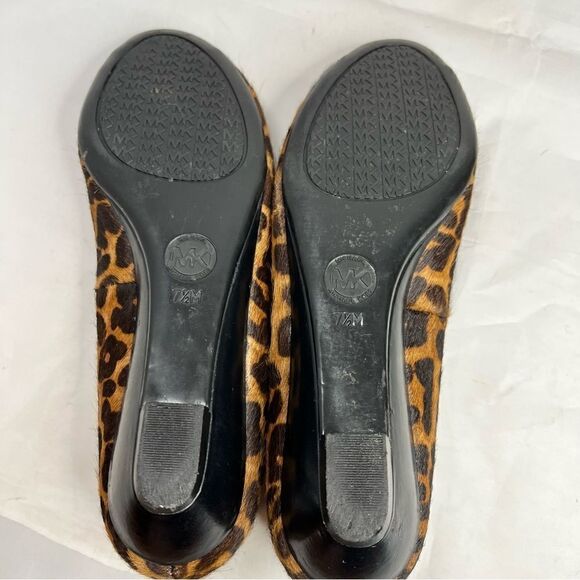 MICHAEL Michael Kors Cheetah Peep Toe Low Wedge - Picture 8 of 8